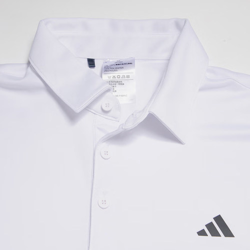 Adidas/阿迪达斯正品新款男士翻领透气高尔夫POLO衫短袖T恤IU4359 - 图1