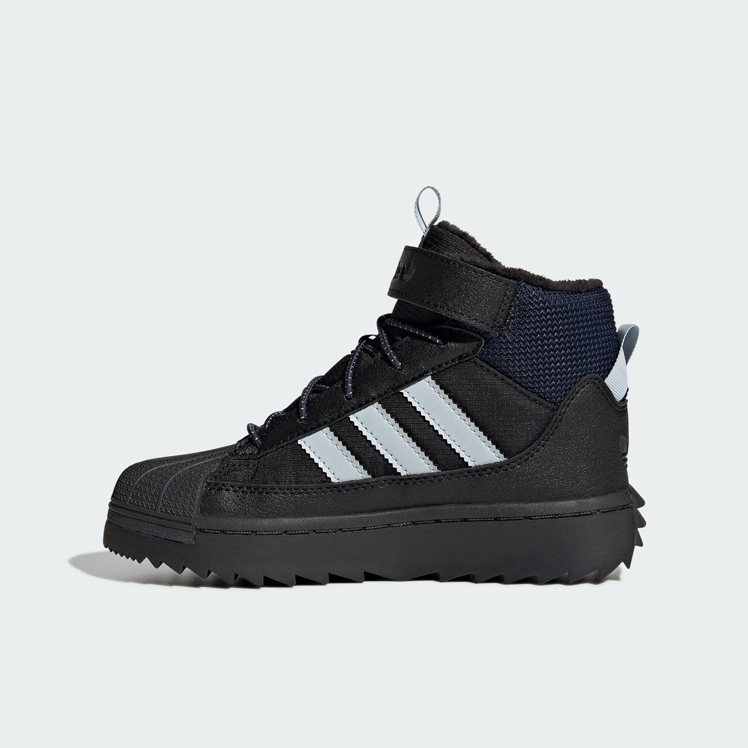 Adidas/阿迪达斯正品2025秋季款小童日常高帮魔术贴运动鞋JQ0344,淘宝优惠券,粉丝福利购,淘宝优惠卷