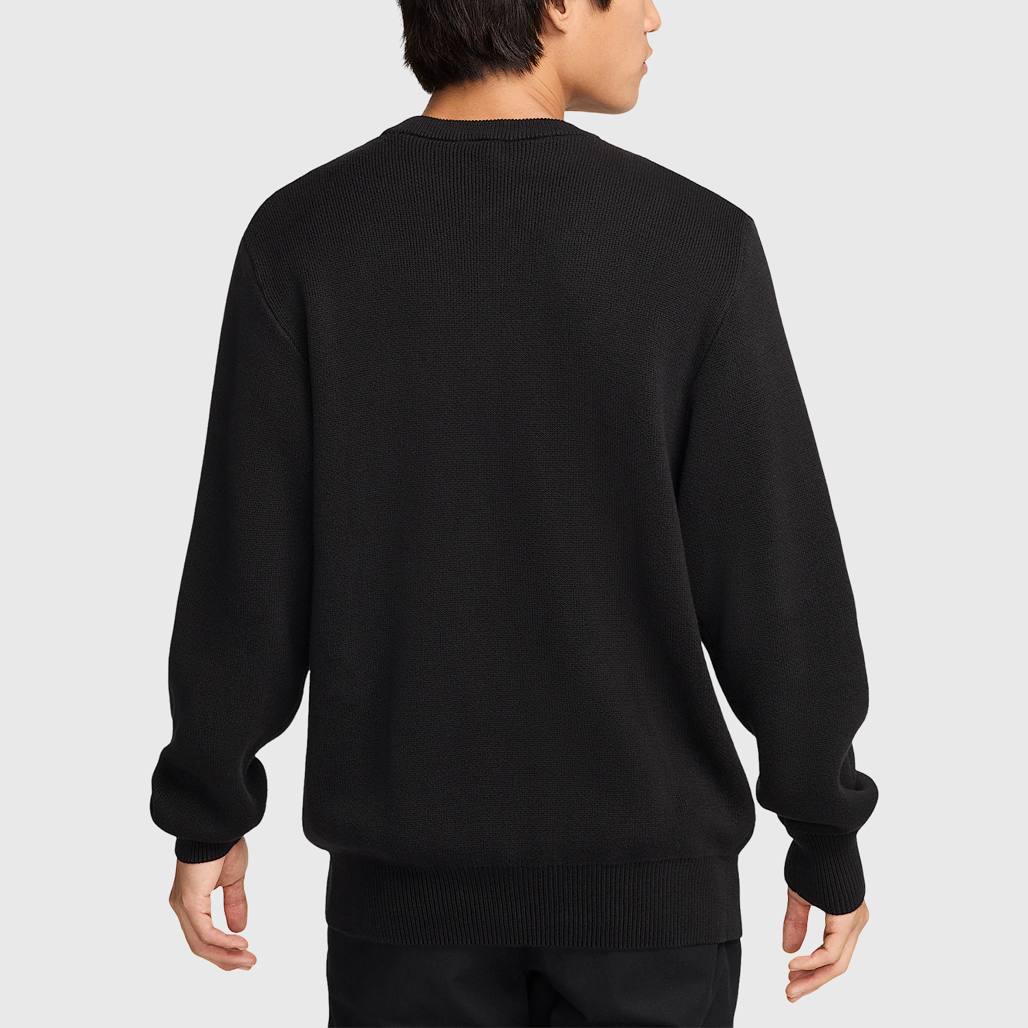 Nike/耐克正品2025秋季款男士刺绣运动休闲圆领套头衫FQ2913-010 - 图0