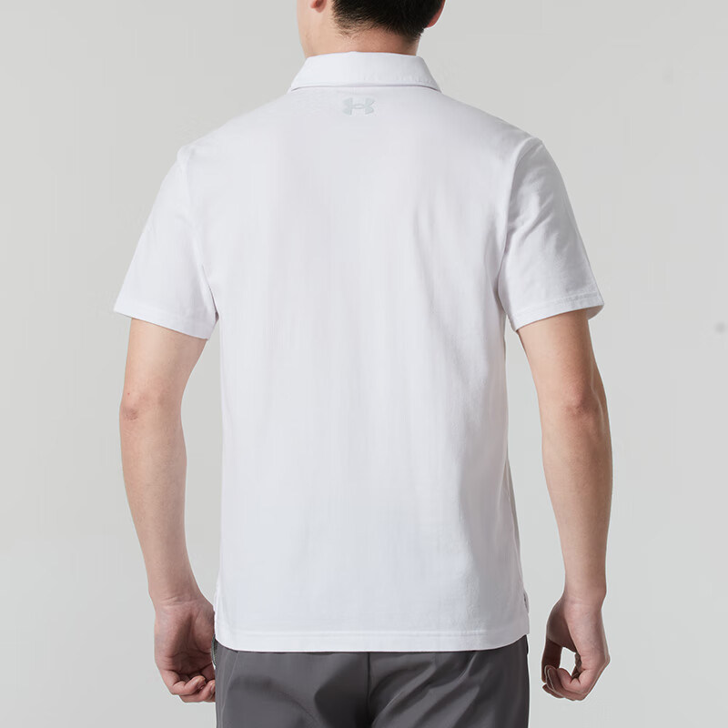 UA/安德玛正品2025新款男子高尔夫运动训练短袖POLO衫1387341-100,淘宝优惠券,粉丝福利购,淘宝优惠卷