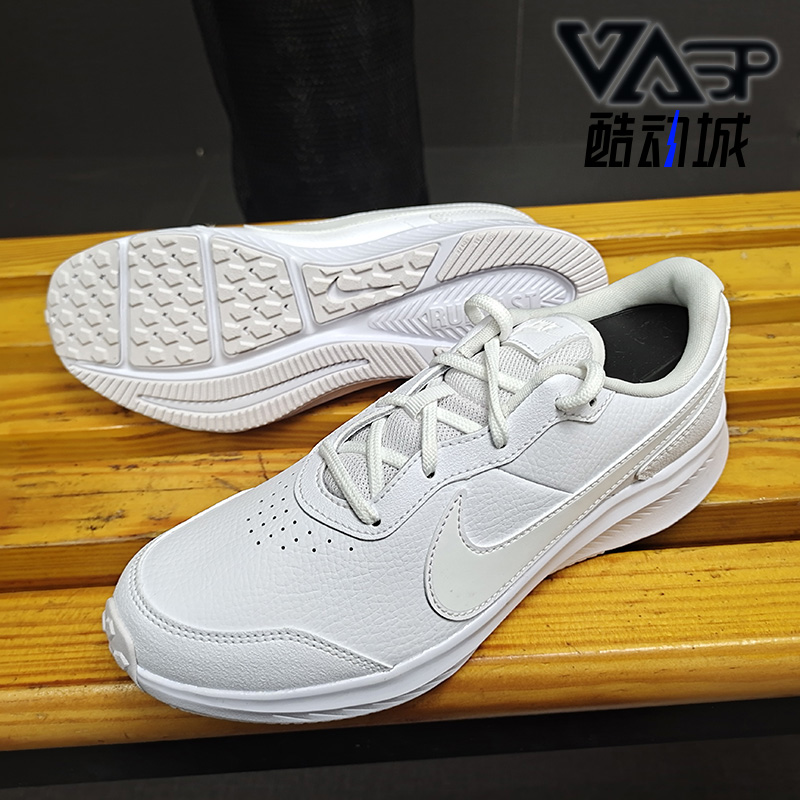 Nike/耐克正品VARISTY LEATHER (GS) 大童跑步童鞋小白鞋 CN9146 - 图1