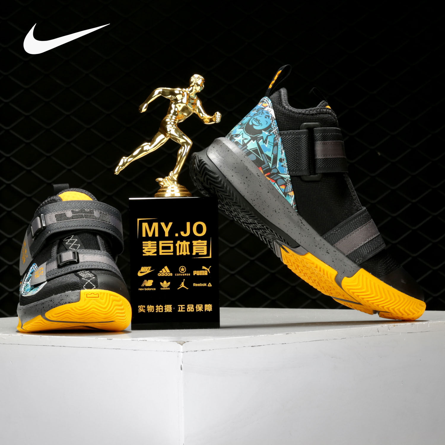 Nike/耐克正品LEBRON SOLDIER 13 詹姆斯13湖人儿童篮球鞋 AR7585,淘宝优惠券,粉丝福利购,淘宝优惠卷