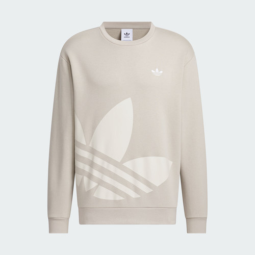 Adidas/阿迪达斯官方正品三叶草男女印花圆领宽松休闲卫衣JL8386 - 图2