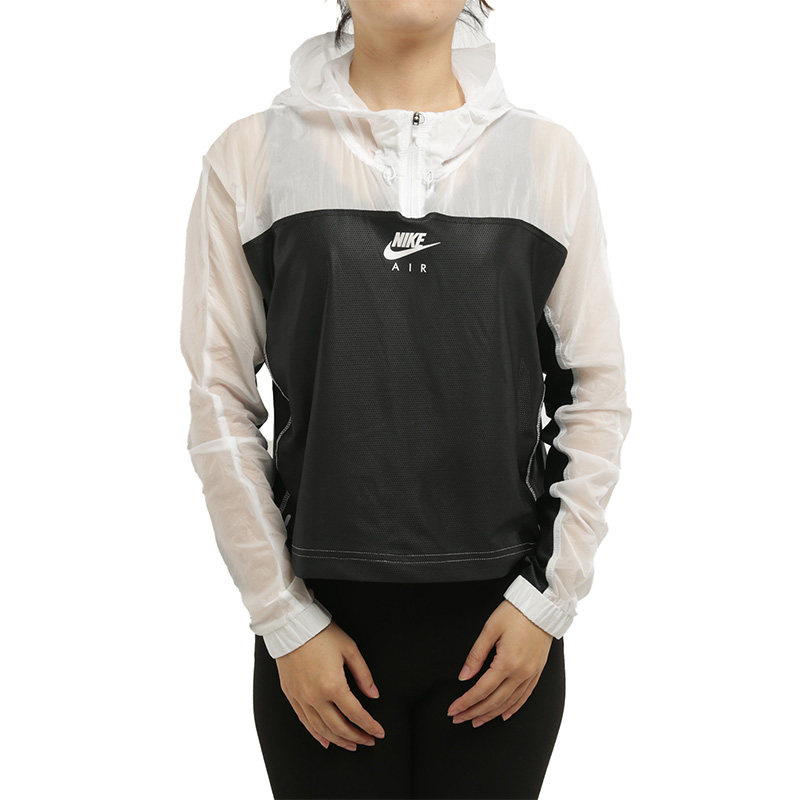 Nike/耐克正品女子半开拉链反光跑步连帽夹克外套CU3047-100,淘宝优惠券,粉丝福利购,淘宝优惠卷