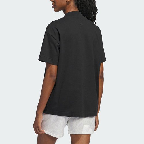 Adidas/阿迪达斯正品透气新款男女同款印花简约休闲短袖T恤JN6073 - 图1