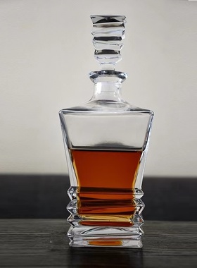 欧式玻璃威士忌杯子样板间醒酒器创意厨房餐厅桌面摆件装饰品软装