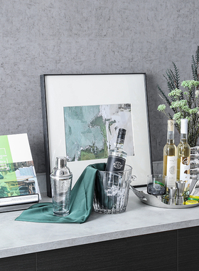 绿色摆件样板间摆件组合厨房轻奢