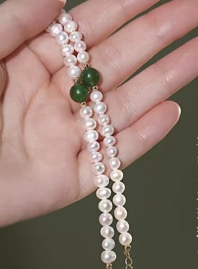 青黛珍珠手链高级感百搭闺