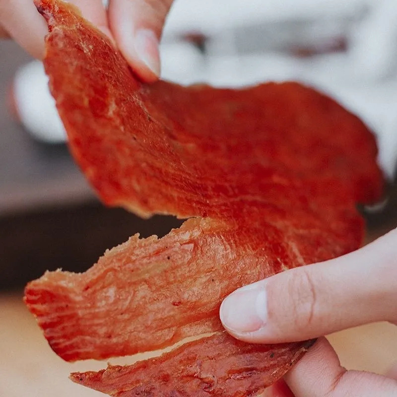 XNF潮汕特产手撕肉脯原切黑胡椒猪肉脯干大片蜜汁高原味蛋白零食 - 图2