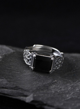 新款男士十字架戒指个性霸气潮流