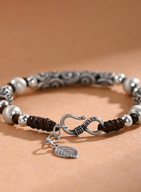 新款祥云弯管手串手工编织文艺手