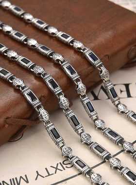 2024新款重工土耳其风格唐草纹镶石项链男女时尚新款大方