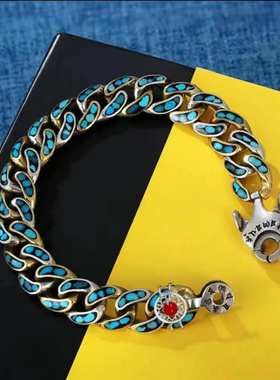 新款高档六字真言套环男女手链个