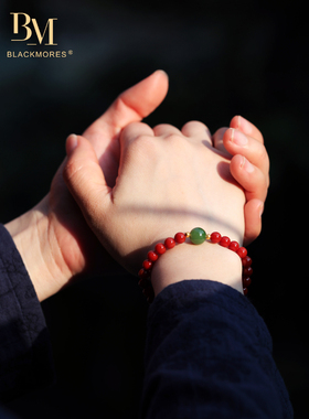 南红满肉手串黄金女猫眼碧玉