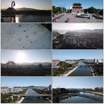 Beijing Miyun City Airfilm Cloud Monde Bridge Wind Sheet Travel Tourism Promotional Film video material