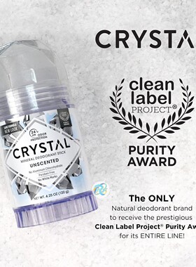 CRYSTAL Deodorant Stick Unscented矿物质原味去味止汗120g