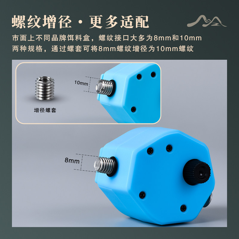 龙江龙新品钓鱼计数器竞技黑坑记尾数饵料盒通用侧挂机械手动按压,淘宝优惠券,粉丝福利购,淘宝优惠卷