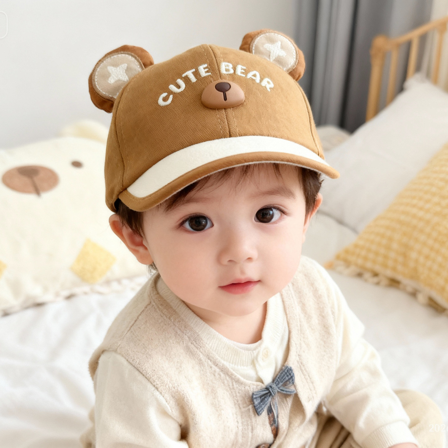 儿童帽子男孩小童棒球帽春秋季薄款遮阳宝宝鸭舌帽可爱超萌一岁帽,淘宝优惠券,粉丝福利购,淘宝优惠卷