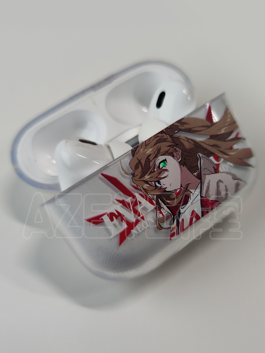 eva福音战士明日香周边创意适用Airpodspro3代无线耳机软壳保护套透明发光软耳机套Pro2防摔米山舞五代四代 - 图0