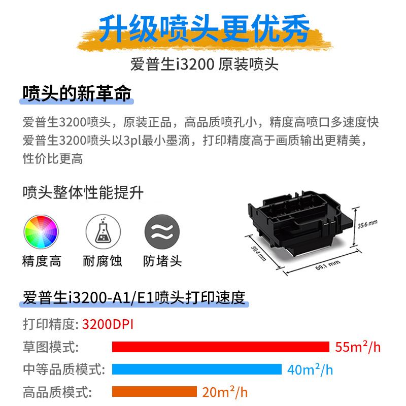 大门幅3200mm户内外广告喷绘UV天花软膜写真机地铁灯片灯箱喷绘机 - 图1