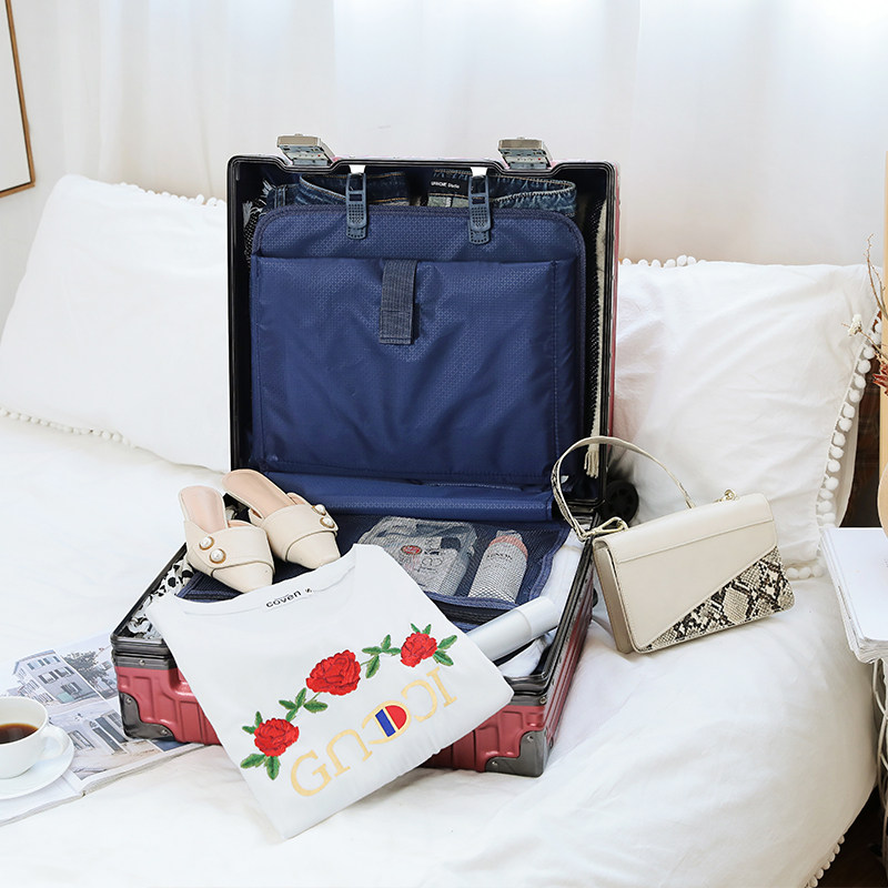 18寸16迷你商务20横款万向轮登机箱 巨友箱包旅行箱