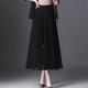 Lace skirt for women 2025 spring and autumn popular versatile a-line mid-length skirt with large hem mesh hollow fairy pleated skirt