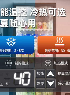 冷暖柜加热新飞冷藏展示柜两用