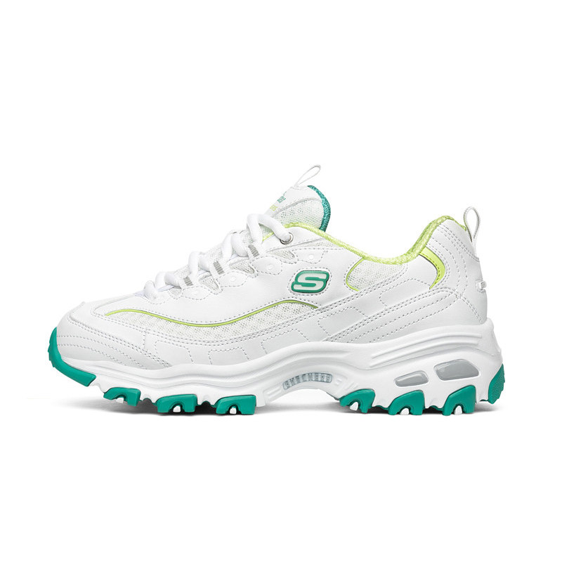 skechers秋季小白鞋网面老爹女鞋 skechers斯凯奇蔚亚时尚休闲鞋