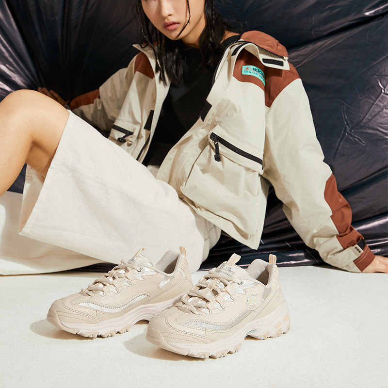 skechers秋季珍珠熊珠珠熊老爹女鞋 skechers斯凯奇蔚亚时尚休闲鞋