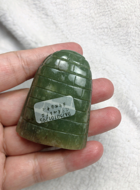 放析木白皮河磨玉日进斗金吊坠透闪石玉挂件天然玉石一物一图包邮