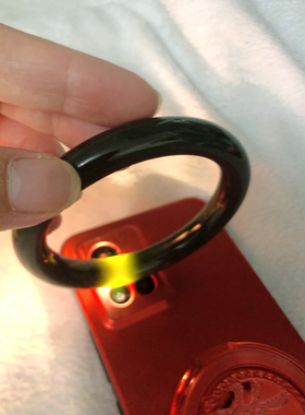 河磨玉圆条手镯正圈58口没带皮岫岩玉镯子全新包邮天然材质保真