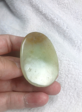 黄白老玉九尾狐狸吊坠和田玉狐狸毛衣链挂件天然 玉包邮一物一图