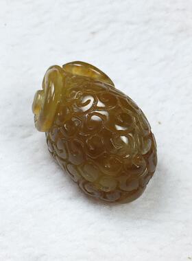 岫岩玉花玉生肖羊吊坠全新包邮