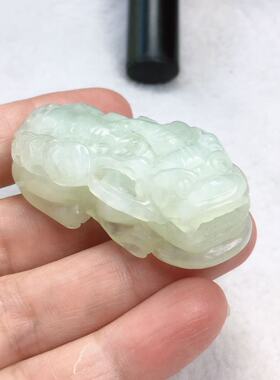 天然岫玉貔貅吊坠项链一物一图