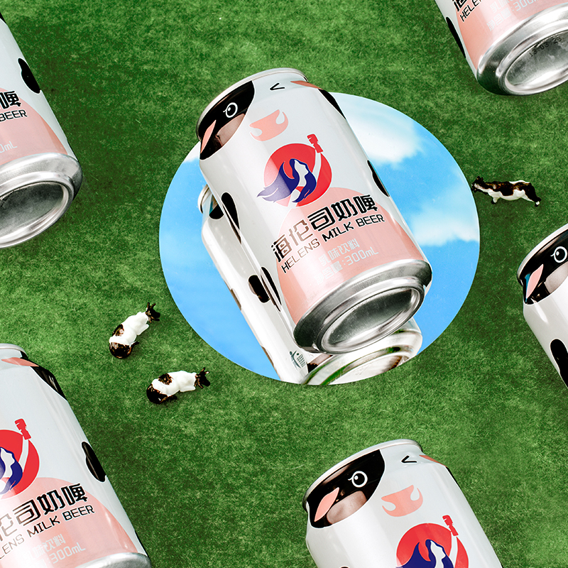 Helens海伦司奶啤300ml*12罐装含乳饮料夏季饮品24罐整箱门店同款 - 图2