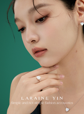 S925银爱心项链女 轻奢贝壳锁骨链小众设计高级感颈链情人节礼物