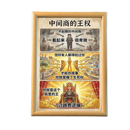 中间商的王权经济学学习相框学生书房桌面知识摆台墙面装饰画挂画 - 图3