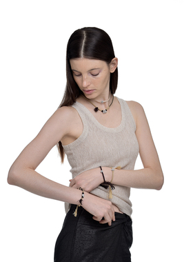 TOGGLER 法式碎花系列 编织手链项链 手作感游牧风度假风