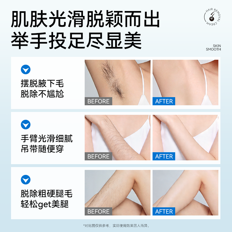 UOSO脱毛膏女腋下男女去毛温和不留黑点非全身学生专脱毛官方正品