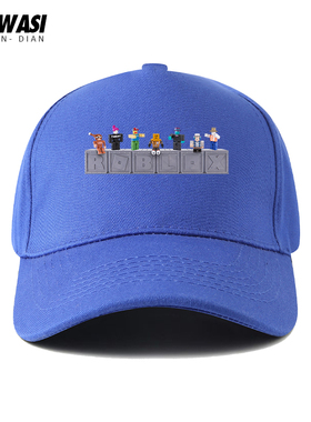 Roblox游戏周边棒球帽男女儿童2025新款遮阳户外百搭鸭舌帽子潮流