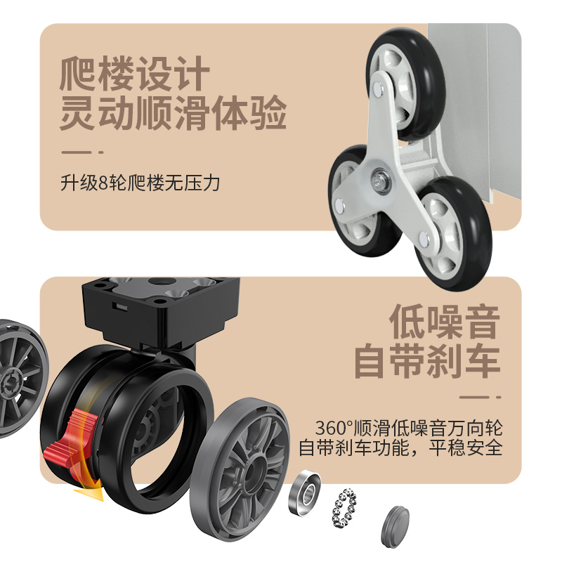 杜邦购物车小拉车拉杆便携家用拖车超市手拉车折叠爬楼神器买菜车