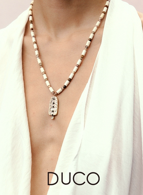 Fidiora贝母神树串珠项链原创