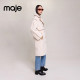 Maje elegant patchwork mid-length woolen coat