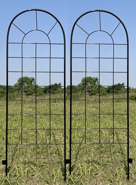 玫瑰月季扶直花架铁线莲爬藤架网格植物攀爬支架围墙栅栏铁艺户外