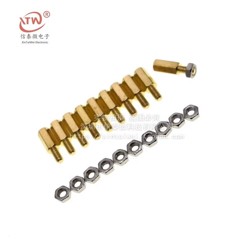 铜柱 隔离柱 接线铜柱M3x10mm+6 (配螺母)(1.6元/10套),淘宝优惠券,粉丝福利购,淘宝优惠卷