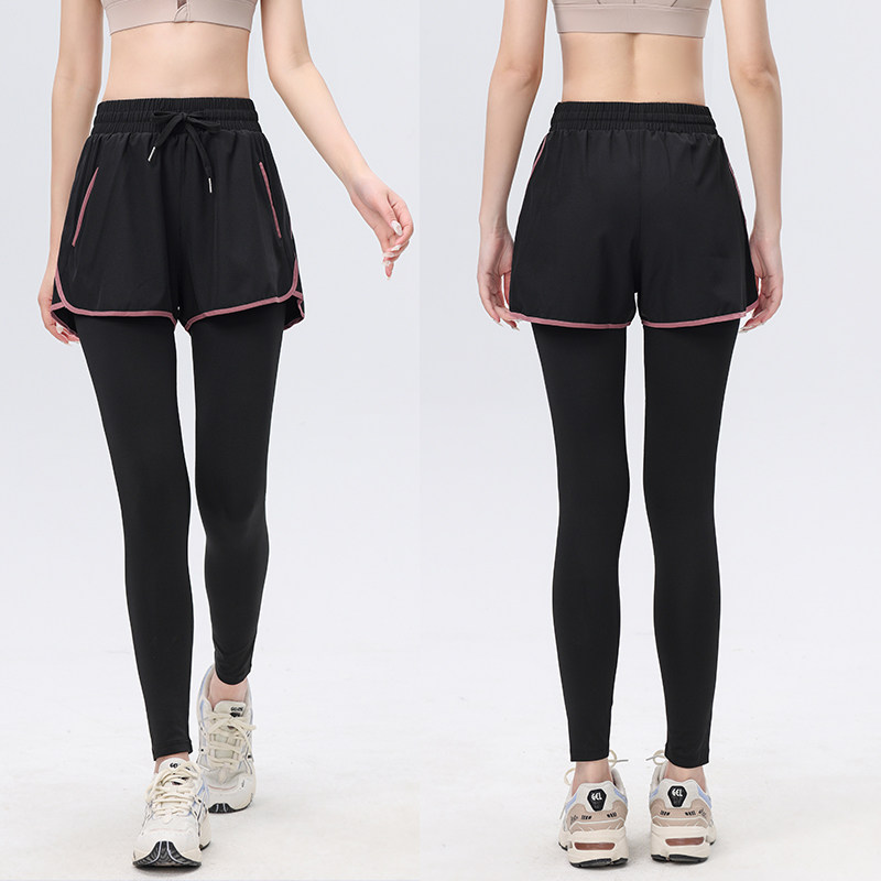 健身房跑步专用运动服女大码速干宽松假两件带短裤瑜伽长裤子外穿,淘宝优惠券,粉丝福利购,淘宝优惠卷