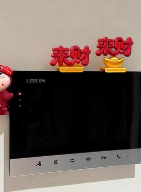 新家的100个快递蜡笔小新可视门铃装饰摆件客厅桌面入户玄关