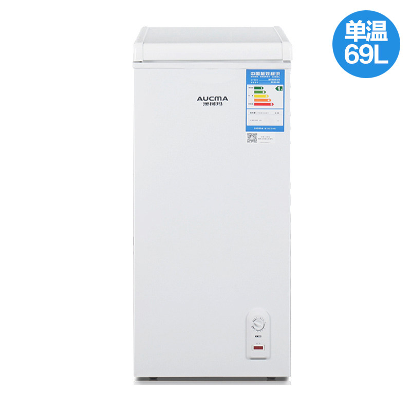 澳柯玛69升迷你家用小型立式冷冻柜 名丰电器冷柜