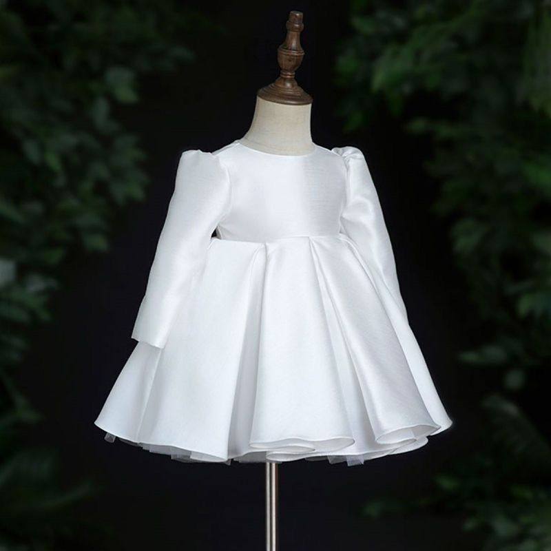 花童婚礼小女孩礼服高端女童白色婚纱儿童生日周岁宝宝公主裙秋季,淘宝优惠券,粉丝福利购,淘宝优惠卷