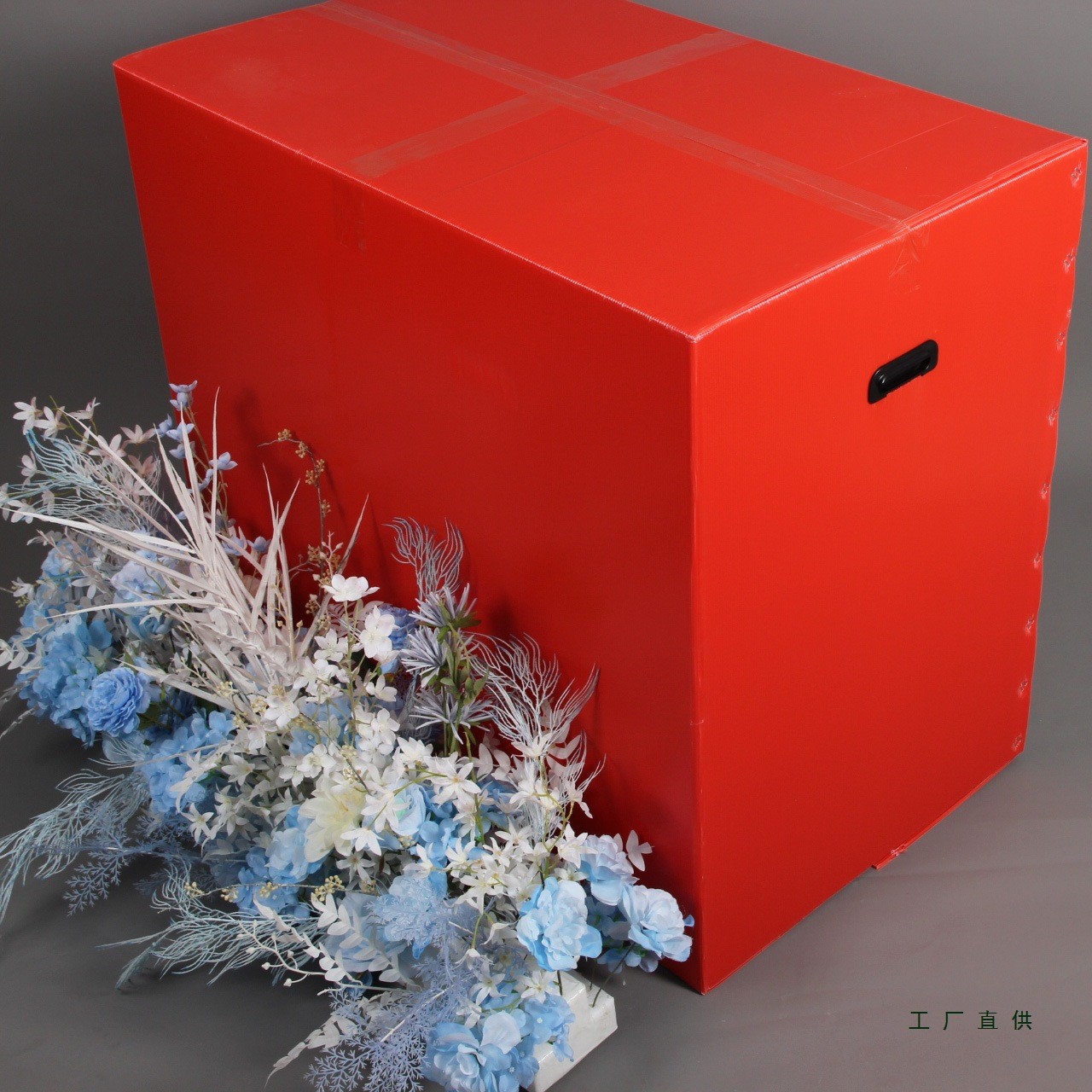 新款花排箱子防水防潮PPE婚礼堂花材整理箱道具 婚庆排花收纳箱子 - 图0